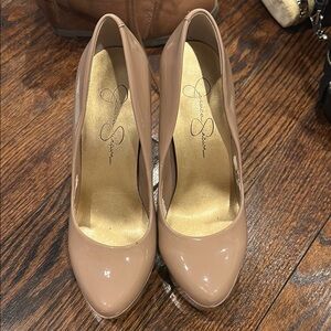 Jessica Simpson Tan Heels Classic High-heeled Pumps